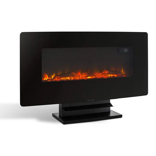 CHAUFFAGE CHEMINEE ELECTRIQUE CERAMIQUE NOIR ARGO