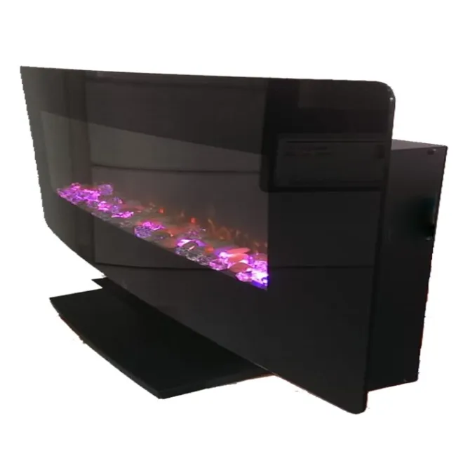 CHAUFFAGE CHEMINEE ELECTRIQUE CERAMIQUE NOIR ARGO
