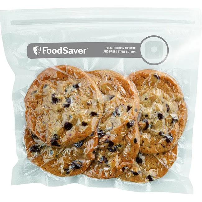 SAC SOUS VIDE : 26 sacs 20x22 cm, Fermeture zip renforcée Food Saver