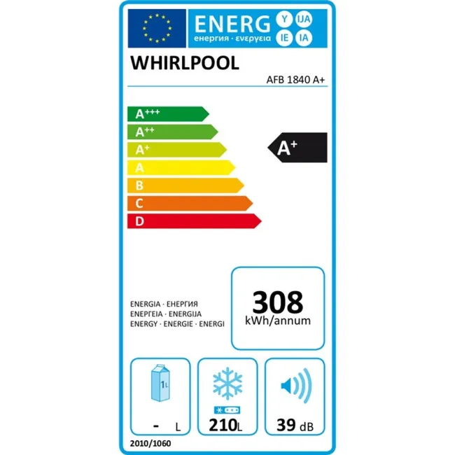 CONGELATEUR VERTICAL INTEGRABLE NF  A+ WHIRLPOOL