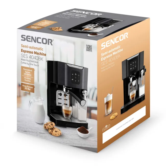 MACHINE ESPRESSO SEMI AUTOMATIQUE 1450W NOIR SENCOR