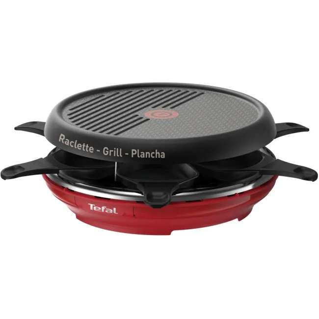 RACLETTE COLORMANIA ROUGE 850W 6 PERSONNES TEFAL