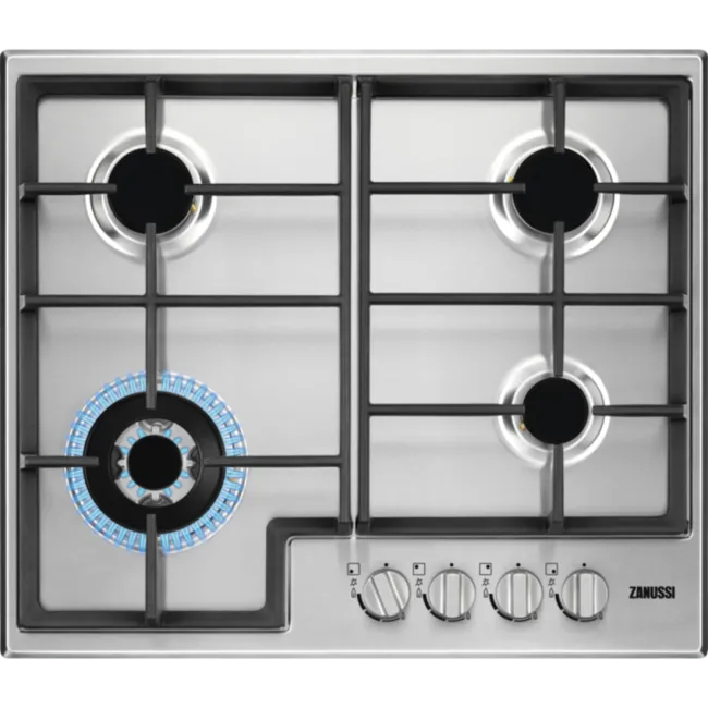 TABLE DE CUISSON 4F A GAZ EN INOX  60CM ZANUSSI