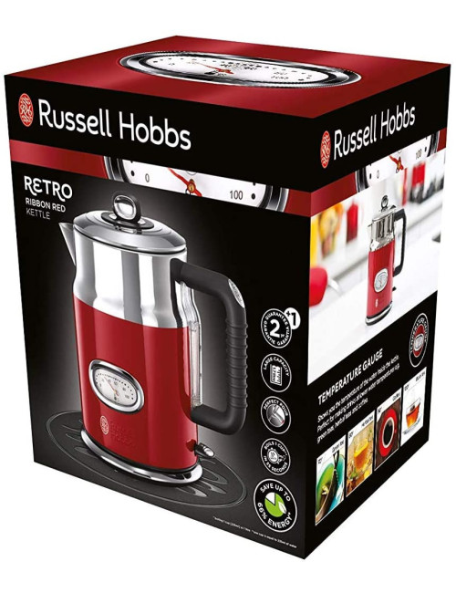 BOUILLOIRE RETRO ROUGE 1,7 L RUSSELL HOBBS