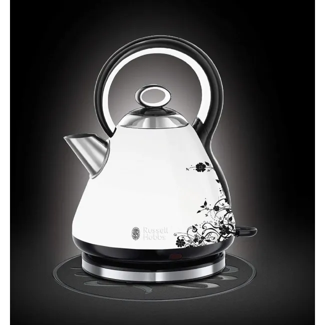 BOUILLOIRE Floral White RUSSELL HOBBS