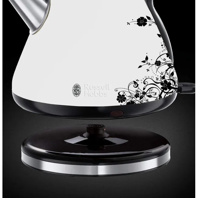 BOUILLOIRE Floral White RUSSELL HOBBS