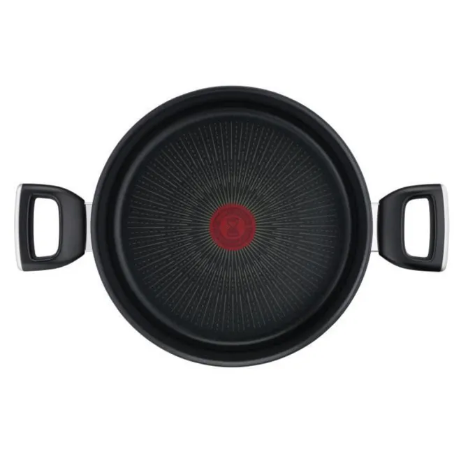 FAITOUT 24CM+CV VERRE ANTIADHESIF - INDUCTION TEFAL