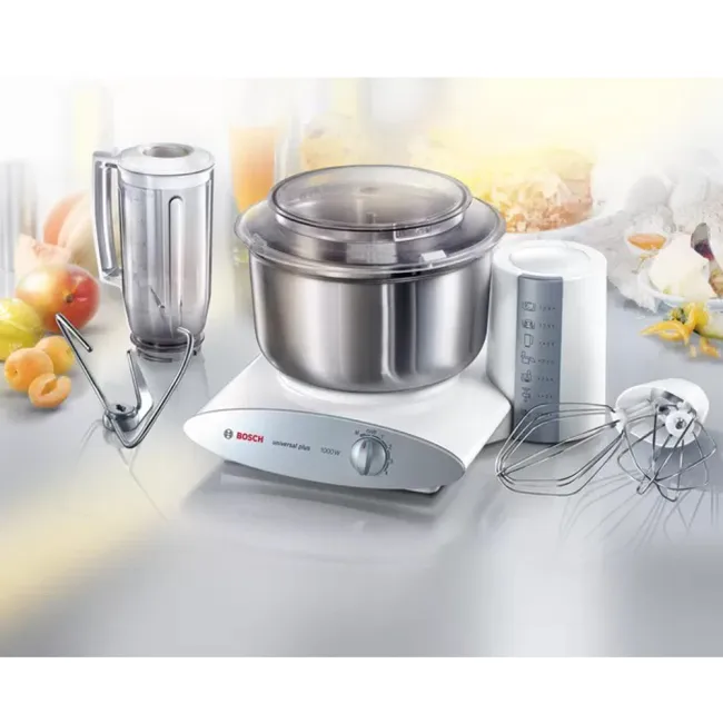 ROBOT DE CUISINE 1000W BLANC,ARGENT BOSCH