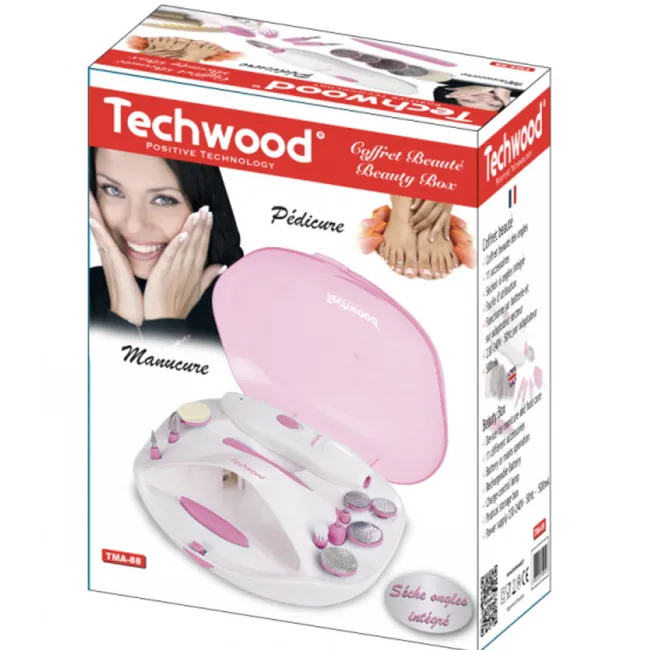 SET MANUCURE- PEDICURE RECHARGEABLE TECHWOOD