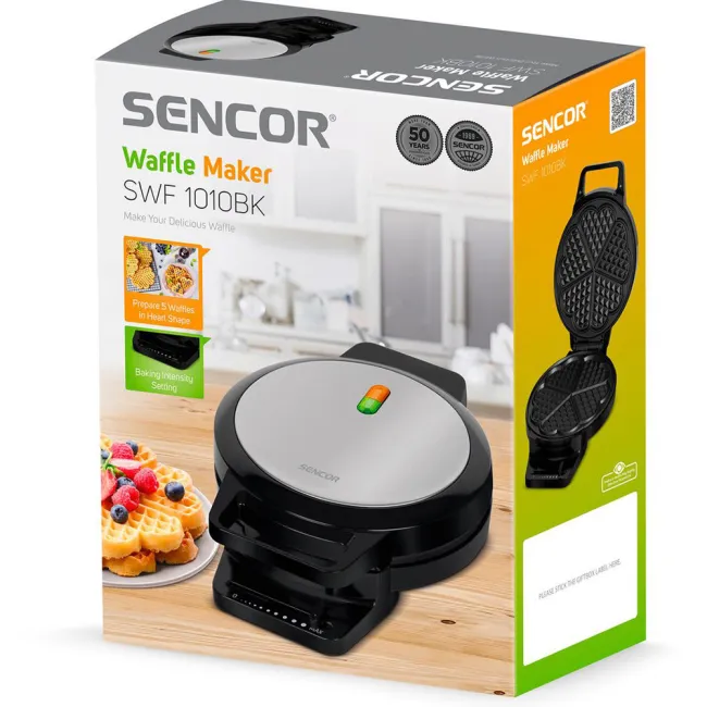 GAUFRIER 1000W NOIR SENCOR