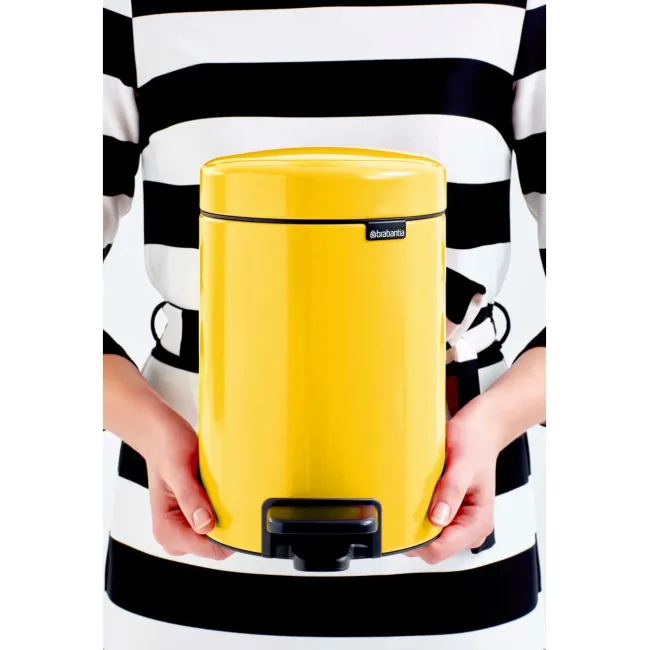 Poubelle à Pedale NewIcon 3L DAISY YELLOW BRABANTIA