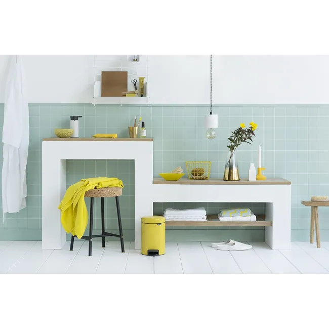 Poubelle à Pedale NewIcon 3L DAISY YELLOW BRABANTIA