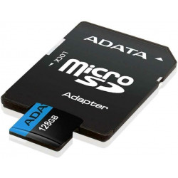 128GB MICROSDHC UHS-I MEMORY CARD WITH ADATA CLASS 10 ADAPTER