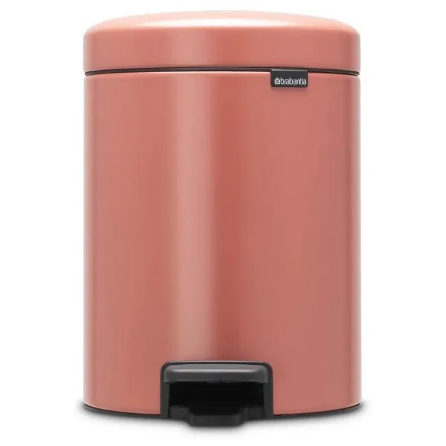 Poubelle à Pedale Newlcon, 5L - Terracotta Pink BRABANTIA
