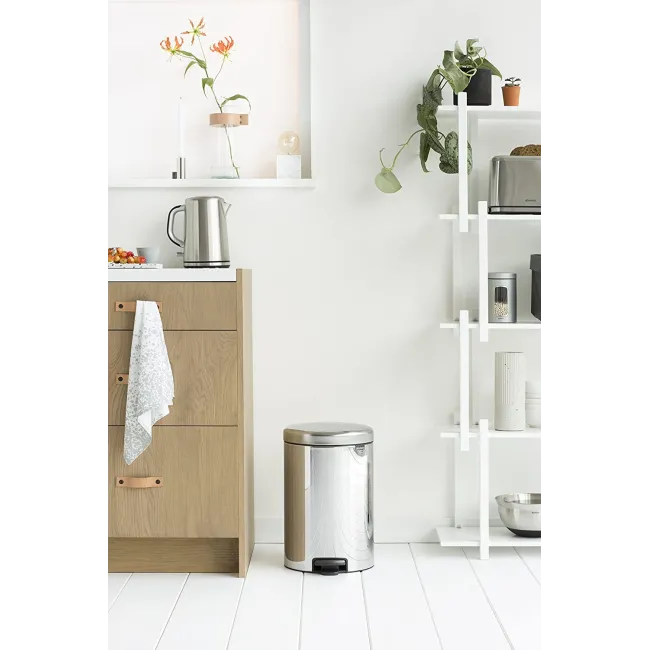 Poubelle à Pedale NewIcon 20L BRILLIANT STEEL BRABANTIA