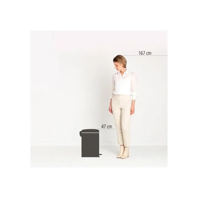 Poubelle a Pedale Newlcon, 20L - Terracotta Pink BRABANTIA