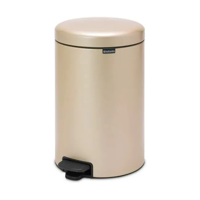 Poubelle a Pedale Newlcon, 20L - Champagne BRABANTIA