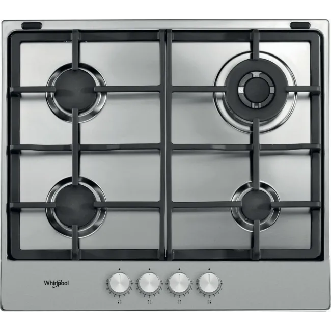 TABLE DE CUISSON 60 CM GAZ INOX MULTILEVEL FLAME WHIRLPOOL