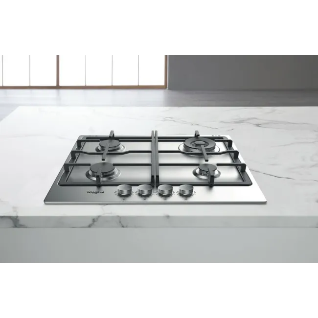 TABLE DE CUISSON 60 CM GAZ INOX MULTILEVEL FLAME WHIRLPOOL