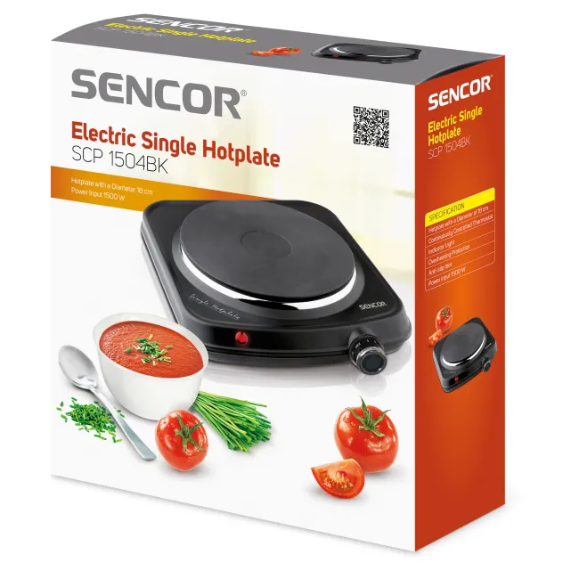 PLAQUE RECHAUD 1 FEU 1500W SENCOR
