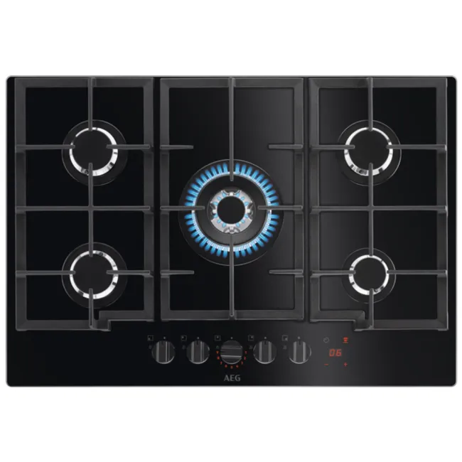 TABLE DE CUISSON GOG 75cm 3 en fonte 3 Couronne  FLAME LIGHT AEG
