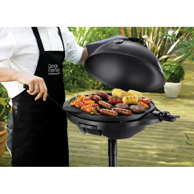 BARBECUE ELECTRIQUE 2 EN 1 2400W NOIR GEORGE FOREMAN