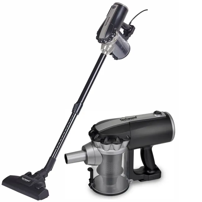 ASPIRATEUR BALAI 2EN1 NOIR TECHWOOD