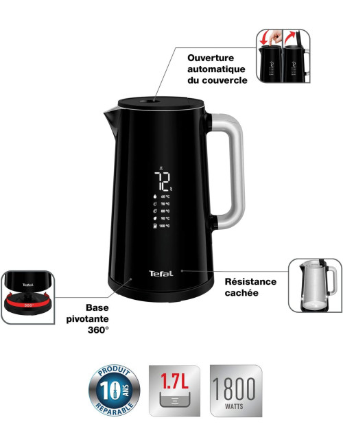 BOUILLOIRE SMART N'LIGHT THERMOSTAT REGLABLE TEFAL