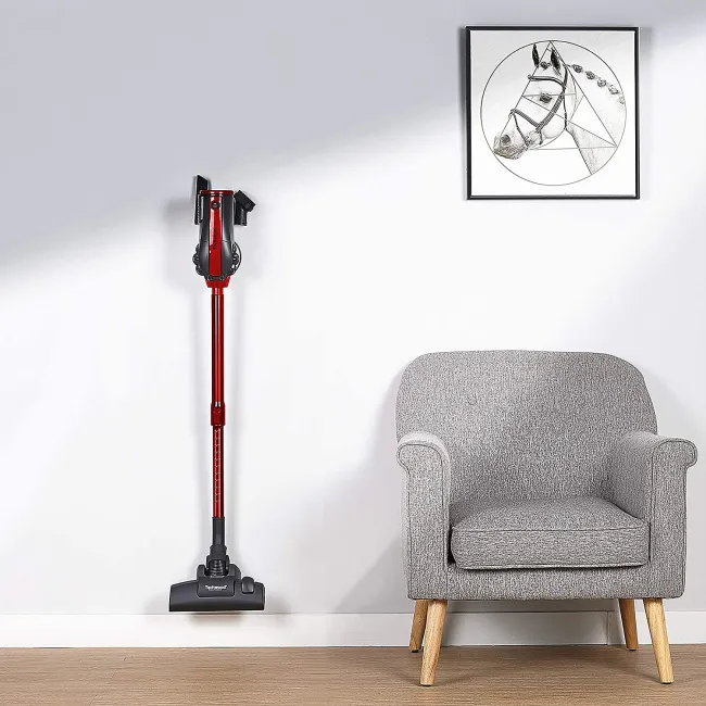 ASPIRATEUR BALAI 2IN1 ROUGE TECHWOOD