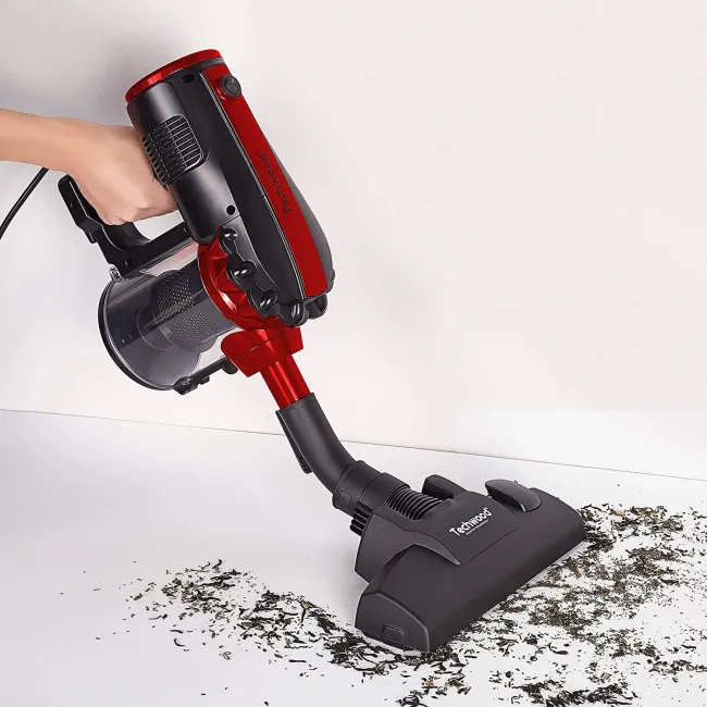 ASPIRATEUR BALAI 2IN1 ROUGE TECHWOOD