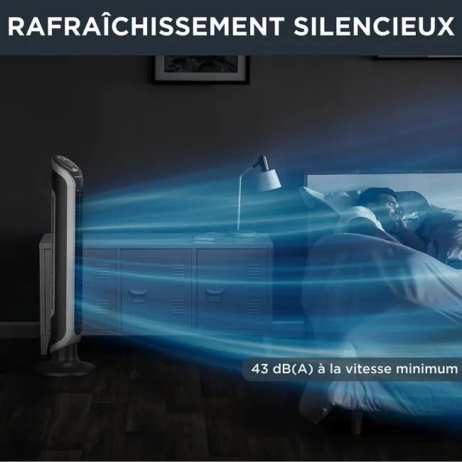 VENTILATEUR COLONNE EOLE INFINITE NOIR ROWENTA