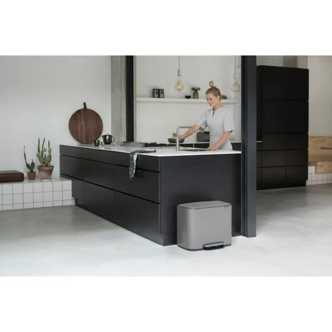 Poubelle à Pedale Bo 36L Platinium BRABANTIA