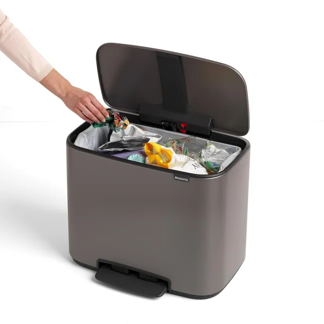 Poubelle à Pedale Bo 36L Platinium BRABANTIA