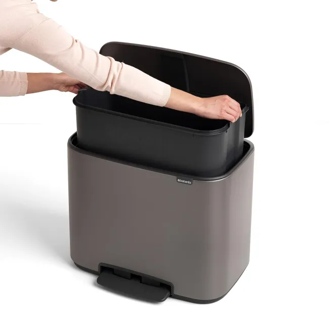 Poubelle à Pedale Bo 36L Platinium BRABANTIA