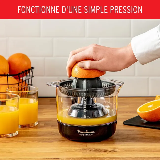 PRESSE AGRUMES ULTRA COMPACT450ML NOIR MOULINEX