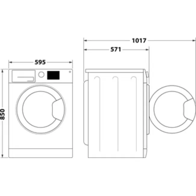 LAVE LINGE 7KG/1200TRS WHITE WHIRLPOOL