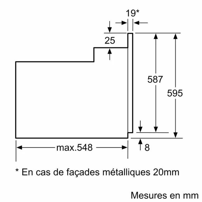 FOUR ELECTRIQUE 60CM NOIR BOSCH