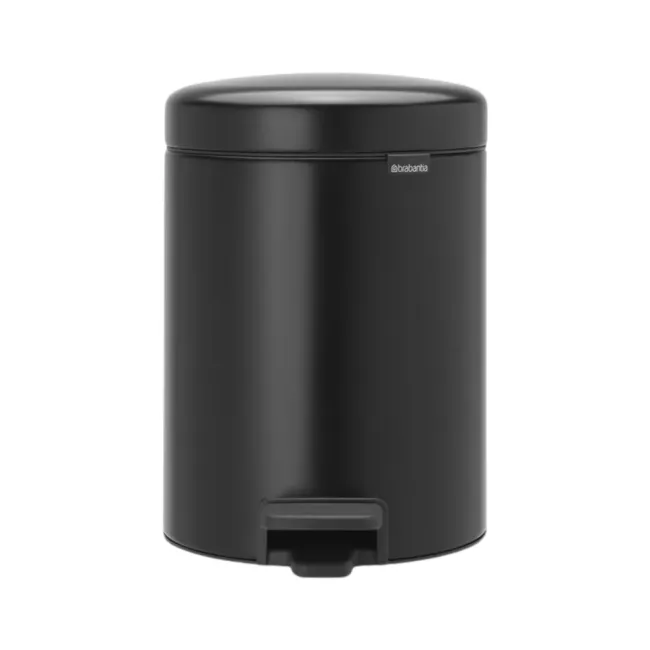 Poubelle à Pedale NewIcon MATT BLACK 5L BRABANTIA