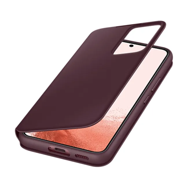 ETUI SMART CLEAR VIEW COVER S22 BURGUNDY SAMSUNG