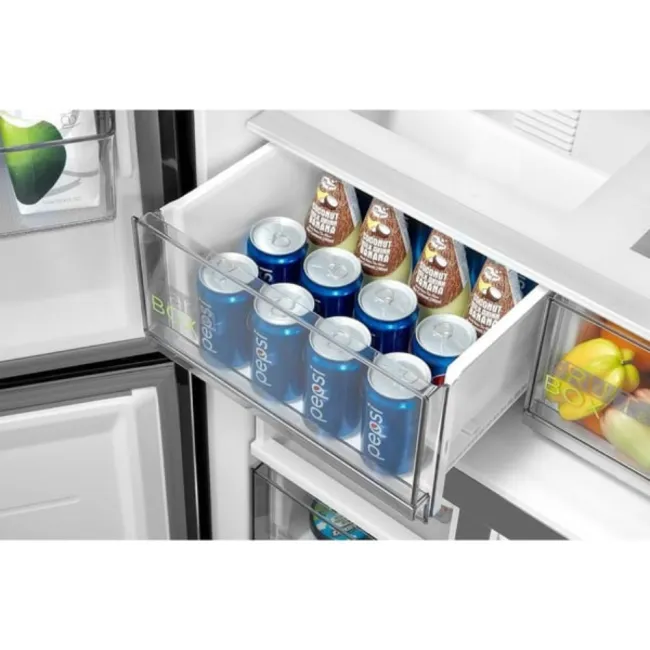 REFRIGERATEUR SIDE BY SIDE 4P 632L SILVER MIDEA