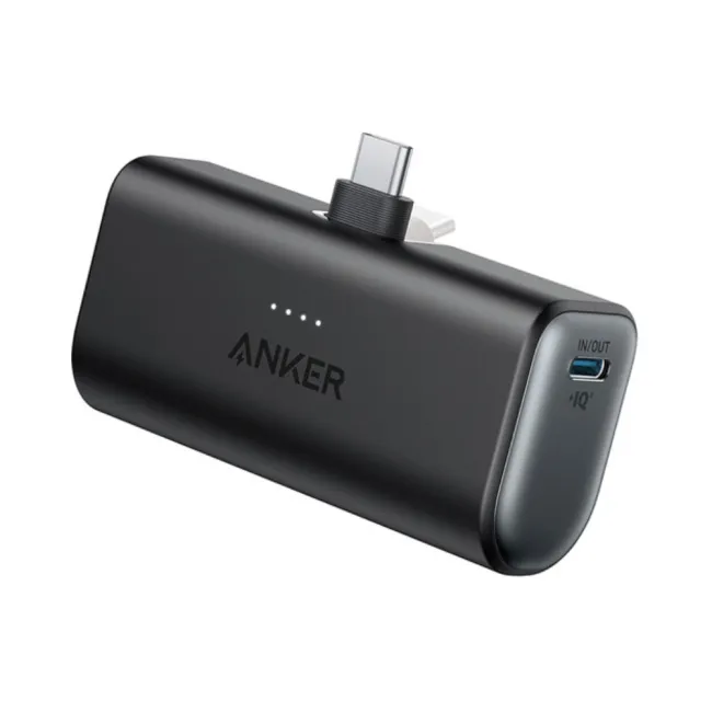 Anker Nano Power Bank (22.5W, Built-In USB-C Connector) Black