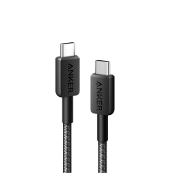 Anker 322 USB-C to USB-C Cable (3ft Braided) Black 194644115753