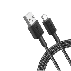 Anker 322 USB-A to USB-C Cable (6ft Braided) Black 194644115593