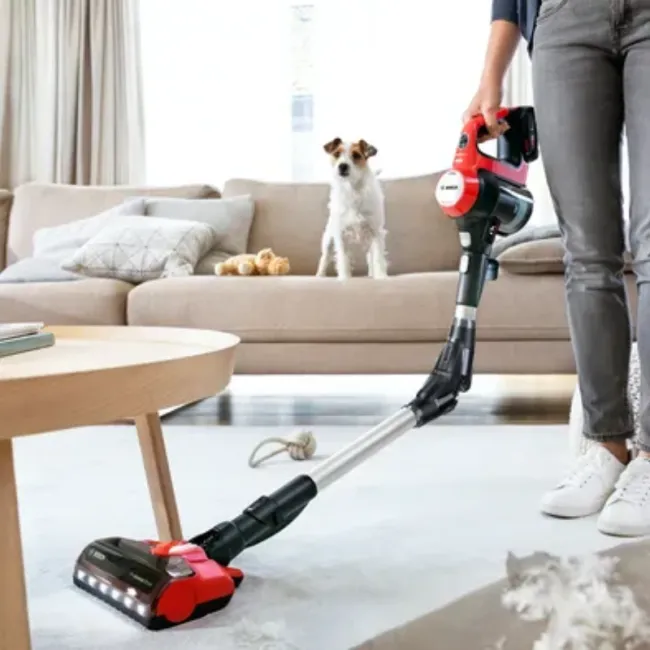 ASPIRATEUR RECHARGEABLE UNLIMITED 7 PROANIMAL ROUGE BOSCH