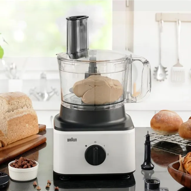Robot multifonctions, 750 watts, 2,1 L, Blanc BRAUN