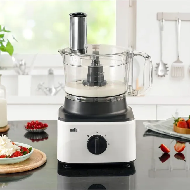 Robot multifonctions, 750 watts, 2,1 L, Blanc BRAUN