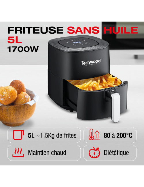 FRITEUSE SANS HUILE DIGITAL 5.5L TECHWOOD