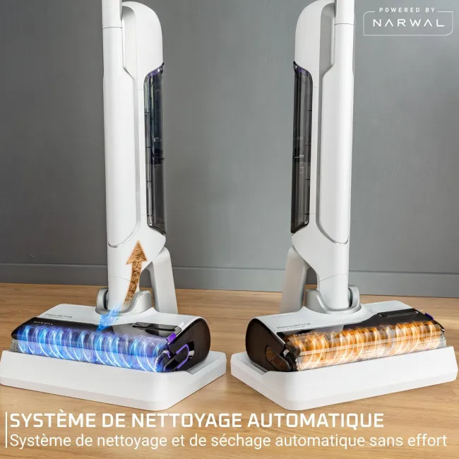ASPIRATEUR LAVEUR SANS FIL WET & DRY X-CLEAN 10 BLC&SILV ROWENTA