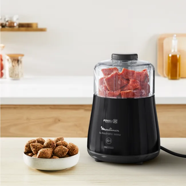 MOULINETTE POWELIX NOIRE 1000W MOULINEX+BOL GRATUIT