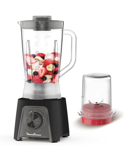 BLENDER 1,5L 450W 2V 2CC NOIR + BOL GRATUIT MOULINEX